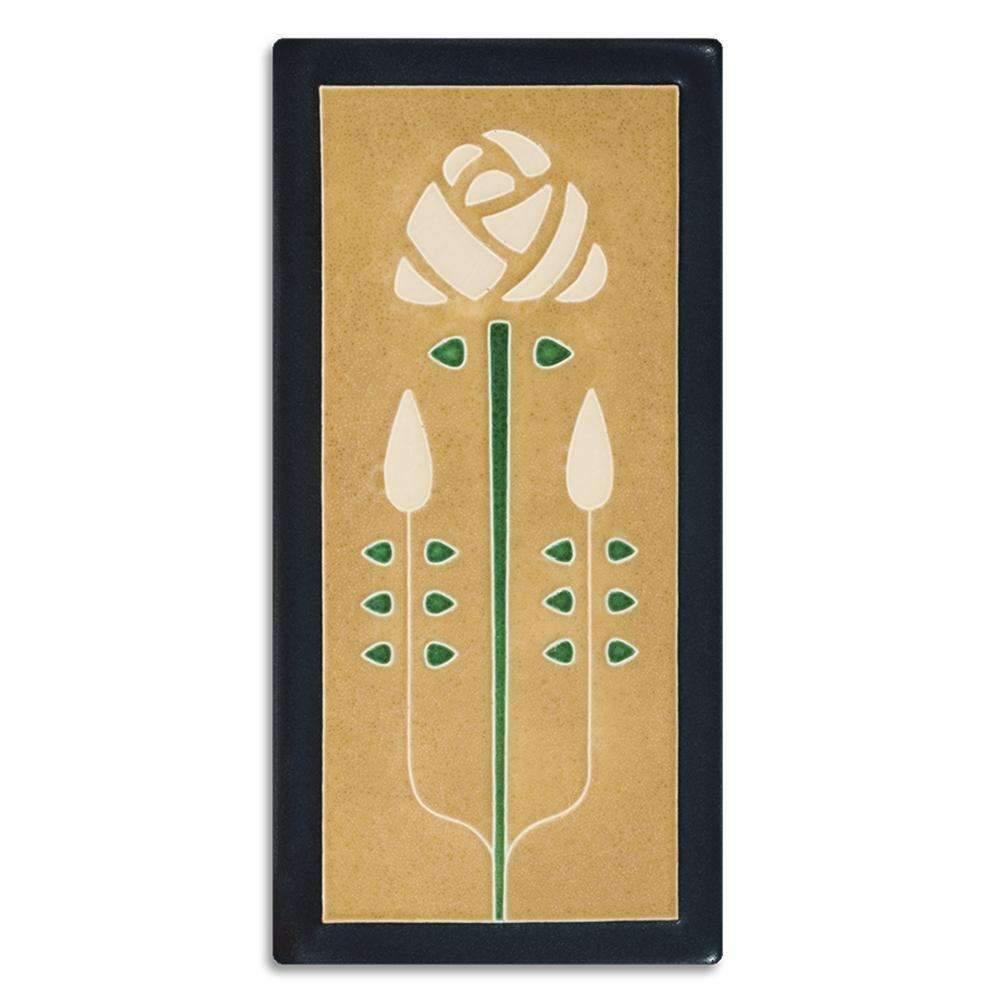 Long Stem 4x8 Tile - Golden Gifts Motawi 
