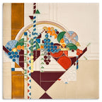 May Basket Tile - 8x8 Gifts Motawi 
