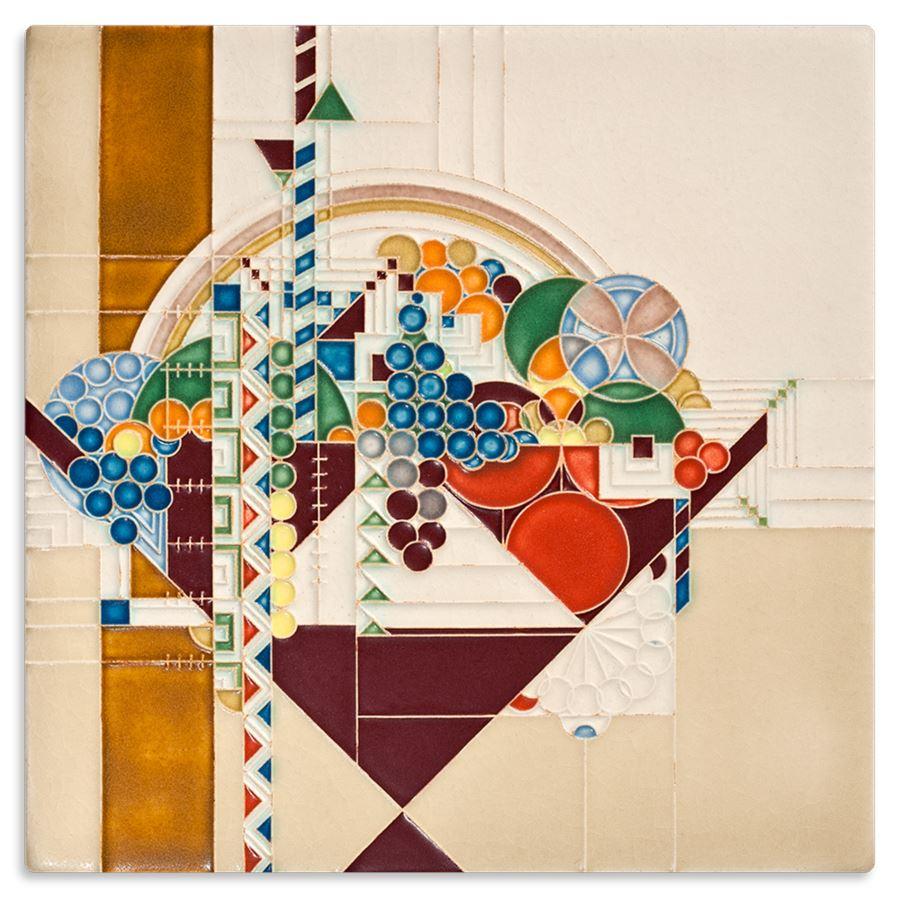 May Basket Tile - 8x8 Gifts Motawi 