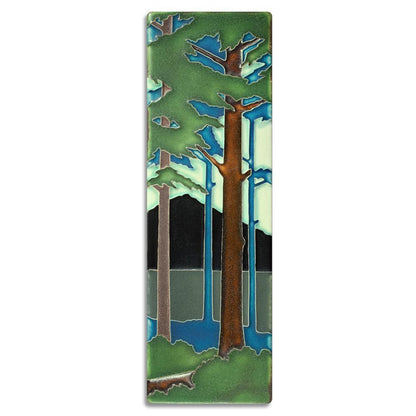Pine Vertical Landscape Tile - 4x12 Gifts Motawi 