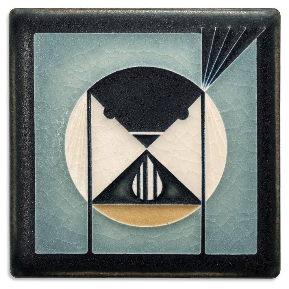 Seed Bandit Grey Blue Tile - 4x4 Gifts Motawi 
