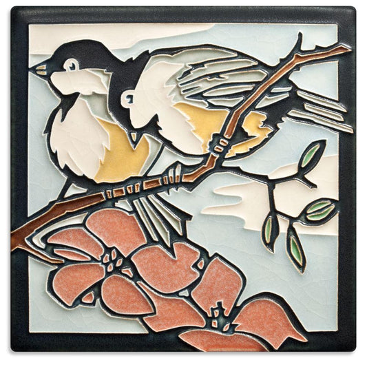 Spring Chickadees Tile Gifts Motawi 
