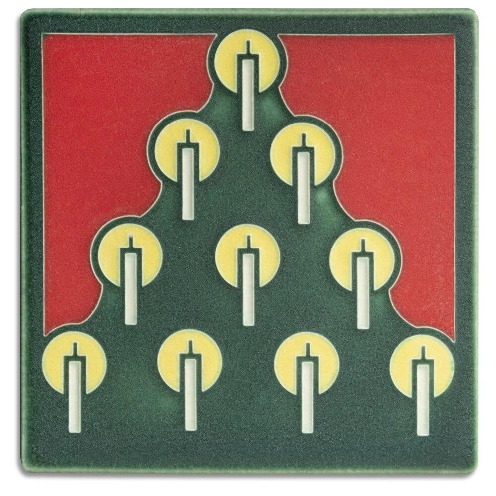 Tannenbaum Green Tile - 6x6 Gifts Motawi 
