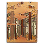 Woodland Pine Autumn Tile - 6x8 Gifts Motawi 