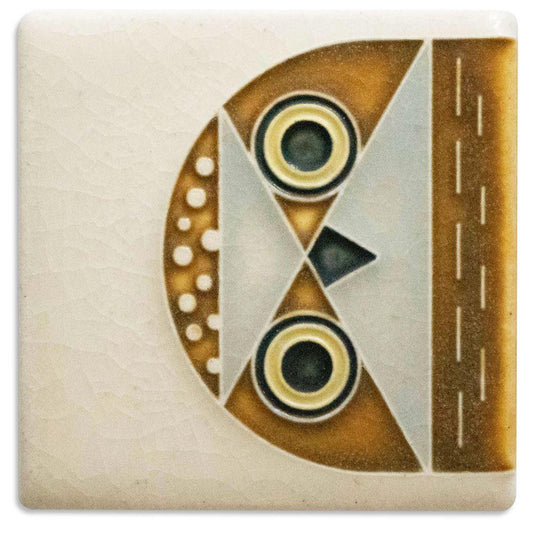 3x3 Charley Harper Mini Owlet Tile Tile Motawi 