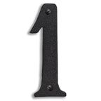 5 inch Brass House Number Exterior Decor Old California 1 