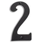 5 inch Brass House Number Exterior Decor Old California 2 