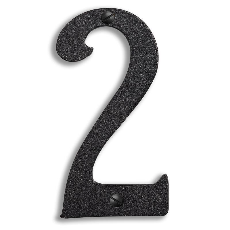 5 inch Brass House Number Exterior Decor Old California 2 