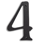5 inch Brass House Number Exterior Decor Old California 4 