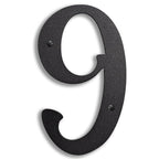 5 inch Brass House Number Exterior Decor Old California 9 