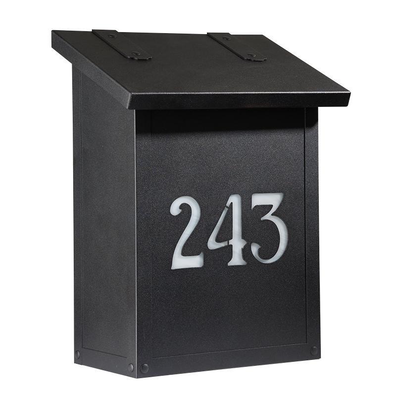 Classic House Number Mailbox-Vertical Exterior Decor Old California 