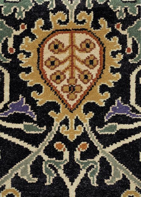 Black Tree Rug Persian Carpet 