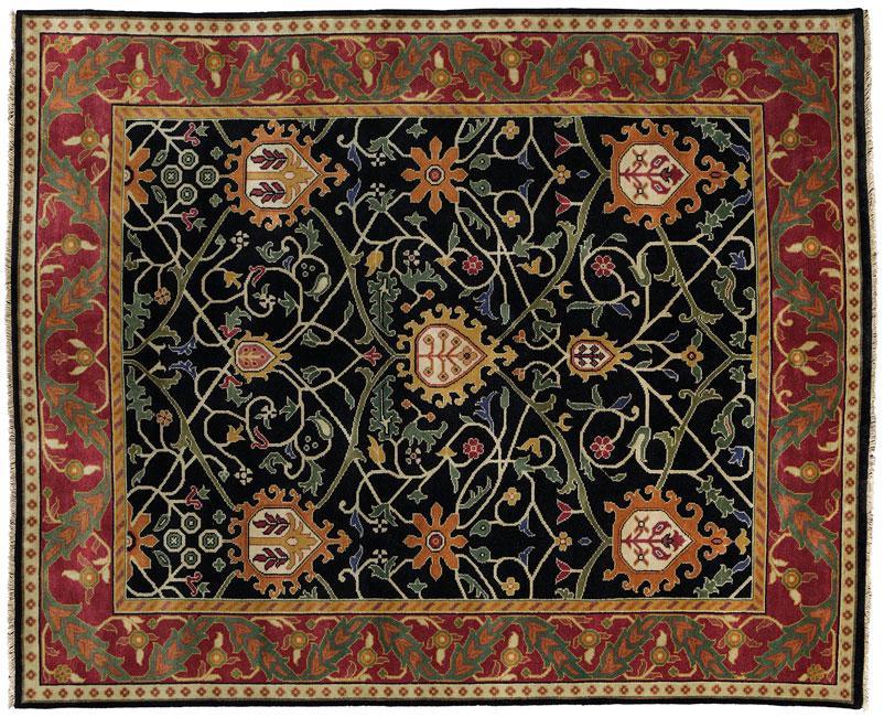 Black Tree Rug Persian Carpet