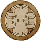 Ginkgo Beige Rug Persian Carpet