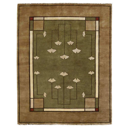 Ginkgo Sage Rug Persian Carpet 2x3 