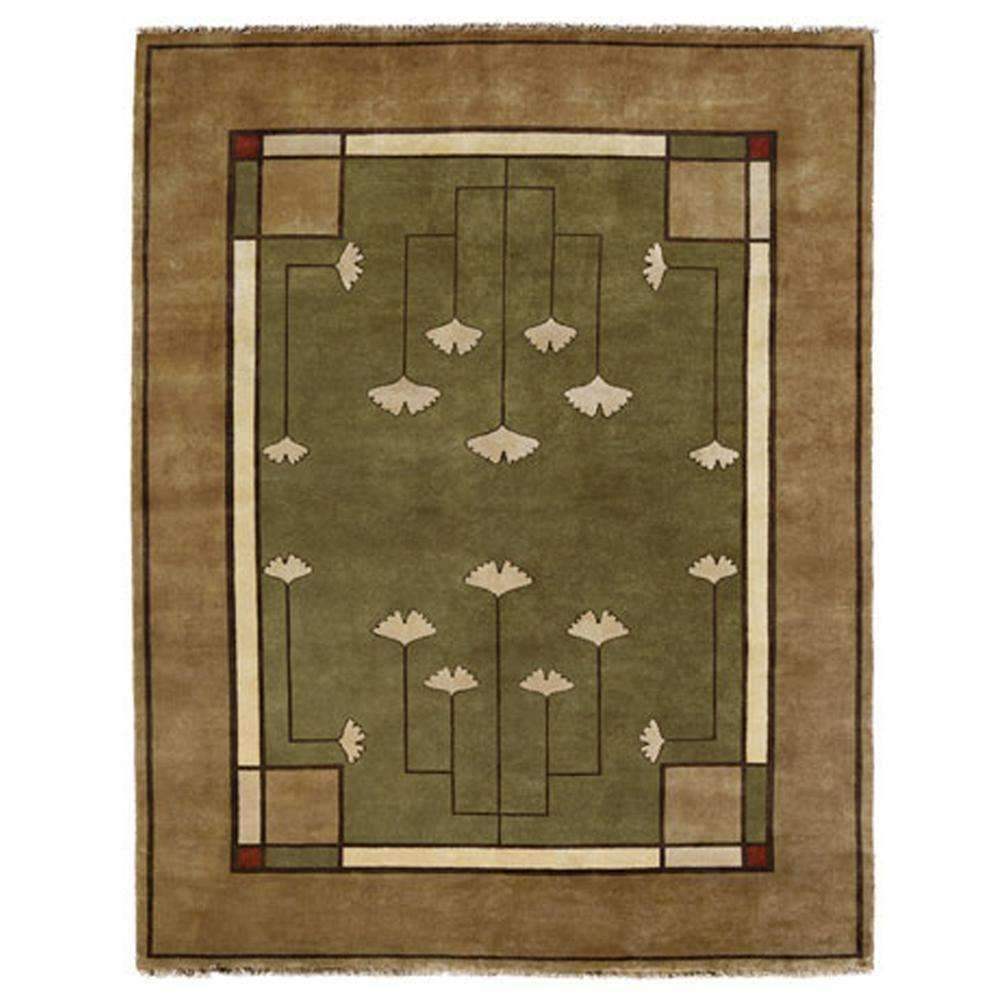 Ginkgo Sage Rug Persian Carpet 2x3