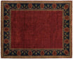 Oak Park Red Border Wool Rug PC-7C | Mission Style Wool Rug