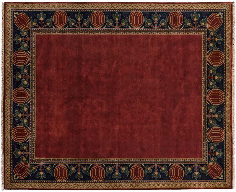 Oak Park Brick Border Rug Persian Carpet