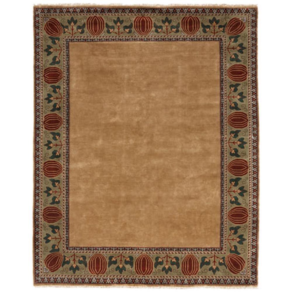 Oak Park Gold Border Rug Persian Carpet