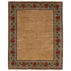 Oak Park Gold Border Rug Persian Carpet