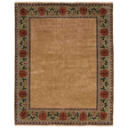 Oak Park Gold Border Rug Persian Carpet