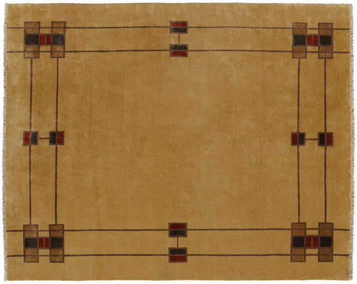 Prairie Border Wool Rug PC-31A | Mission Area Rug – Modern Bungalow ...