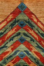 Stained Glass Gold Rug Persian Carpet