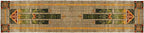 Stained Glass Green Rug Persian Carpet
