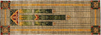 Stained Glass Green Rug Persian Carpet
