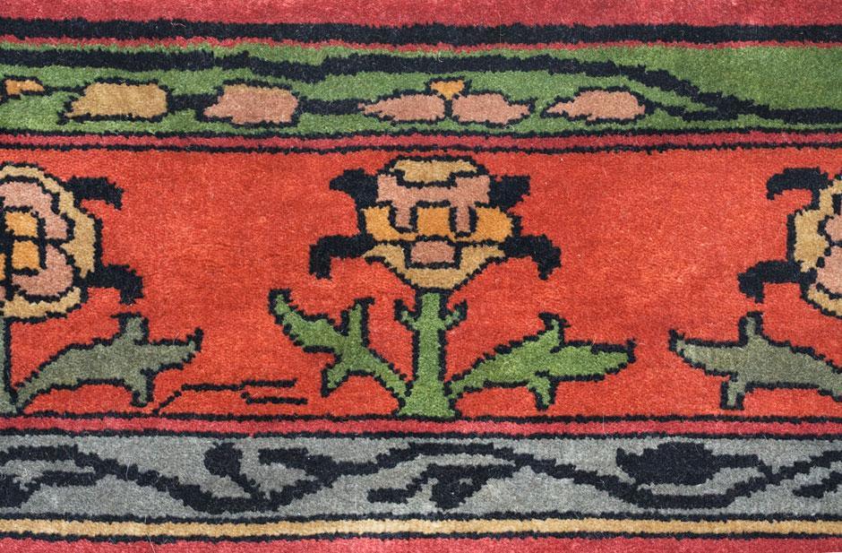 Voysey Border Rug Persian Carpet