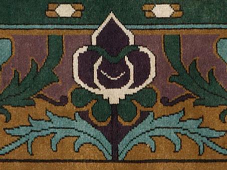 Wyndham Border Purple Rug PC-6B | Mission Style Persian Area Rug ...