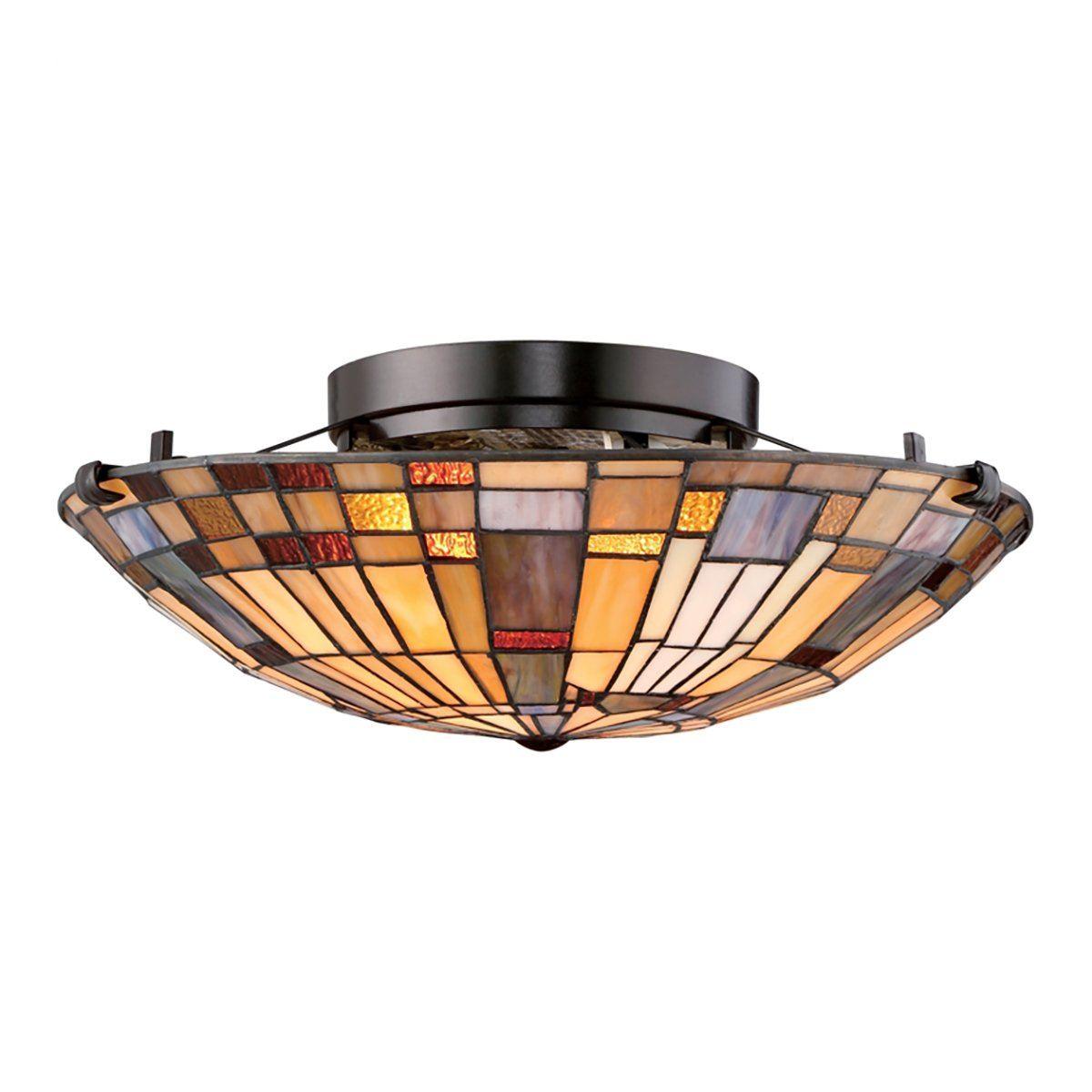 Inglenook Ceiling Flush Mount Fixture Interior Lighting Quoizel