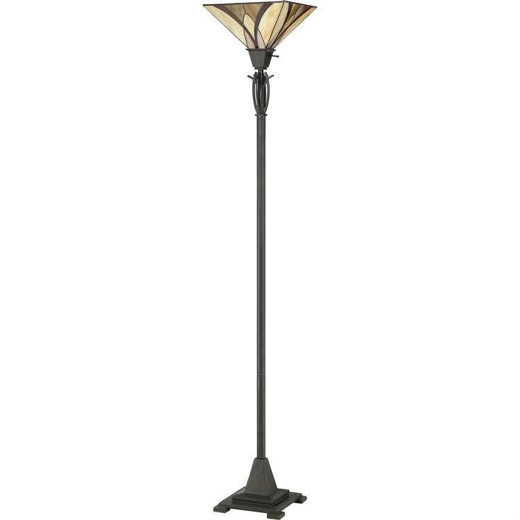 Asheville Bronze Torch Floor Lamp Lamps Quoizel 
