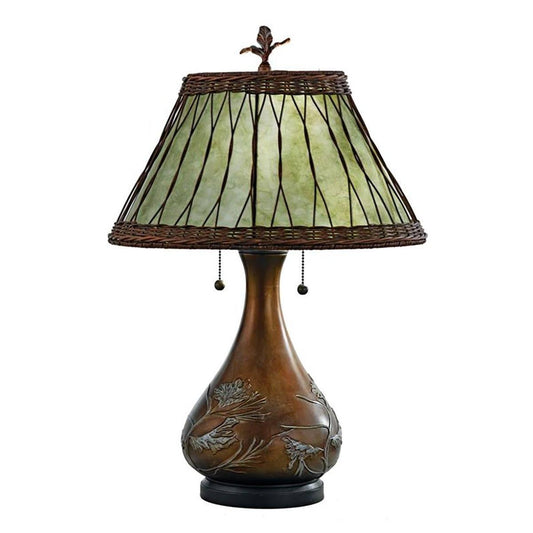 Green Mica Table Lamp Lamps Quoizel 