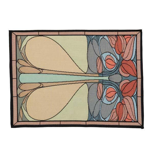 Art Nouveau Placemat- Rust Accent Placemats Rennie and Rose 