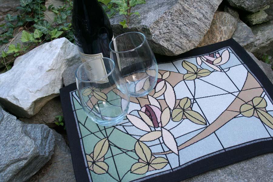 Flowers and Vines Placemat- Crystal Accent Placemats Rennie and Rose 