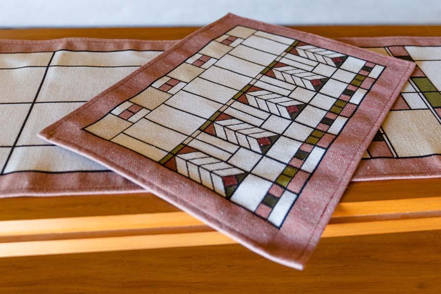 Prairie Chevrons Placemat Placemats Rennie and Rose 