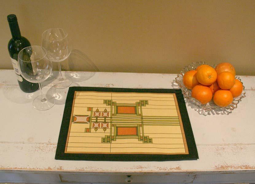 Sullivan Art Glass Placemat Placemats Rennie and Rose 