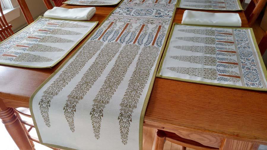 Tiffany Wall Panel Placemat Placemats Rennie and Rose 