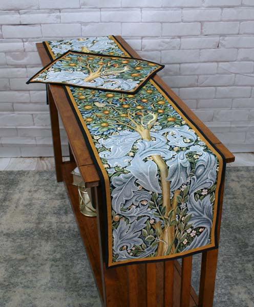 William Morris Woodpecker Table Runner Table Runners Rennie and Rose 