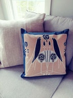 Craftsman Songbirds Pillow Throw Pillows Rennie and Rose 