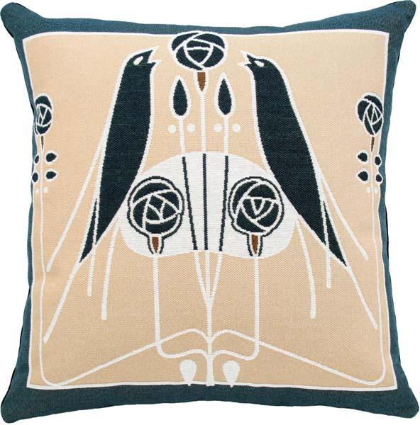 Craftsman Songbirds Pillow Throw Pillows Rennie and Rose 