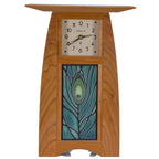 Arts and Crafts 4x8 Motawi Tile Clock Decor Schlabaugh Cherry 