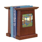 Arts & Crafts Bookends in Craftsman Oak Decor Schlabaugh 