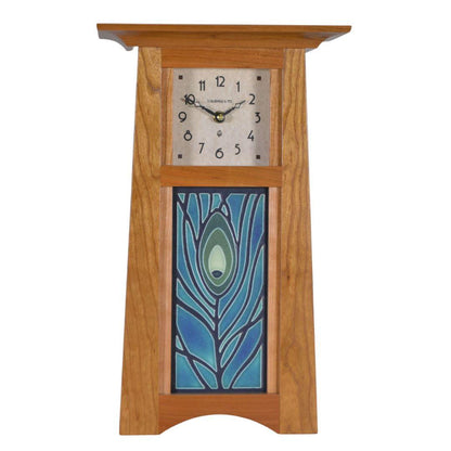 Craftsman 4x8 Motawi Tile Clock Decor Schlabaugh Cherry 