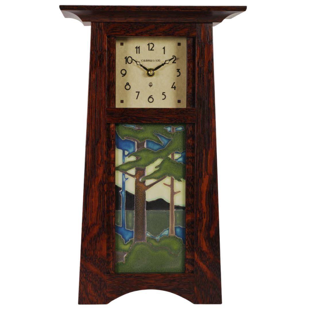 Craftsman 4x8 Motawi Tile Clock Decor Schlabaugh Mission Oak 
