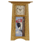 Craftsman 4x8 Motawi Tile Clock Decor Schlabaugh Nut Brown Oak 