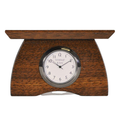 Mini Buffalo Clock Decor Schlabaugh Walnut 