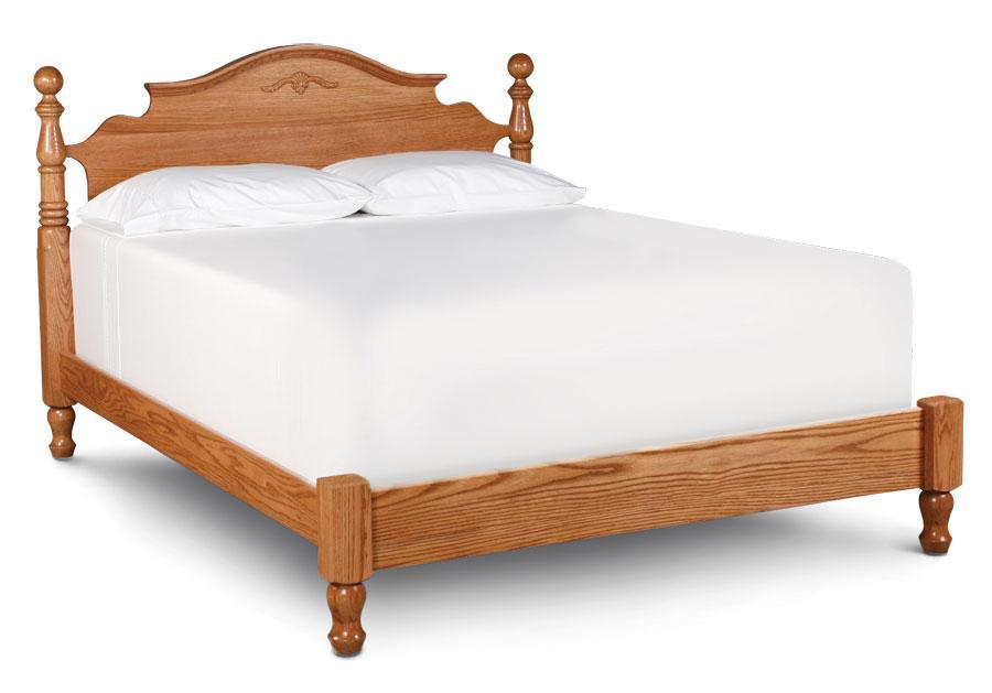 Arch Top Bed Off Catalog Simply Amish California King Complete Bed Frame with Footboard Smooth Cherry
