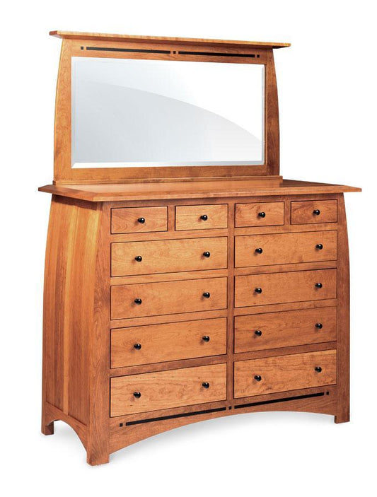 Aspen 12-Drawer Bureau with Inlay Bedroom Simply Amish 